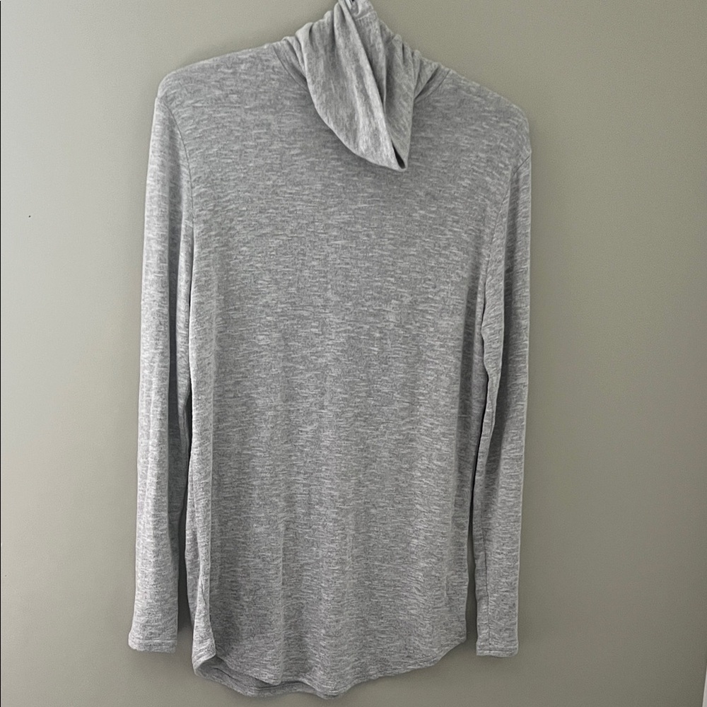 Bleu Gray Light Heather Gray Cowl Neck Tunic Top Size Medium